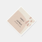 MODERN ABSTRACTE ZFT KRAFT BLUSH PINK WEDING SERVET (Hoek)