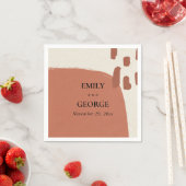 MODERN ABSTRACTE ZFT KRAFT TERRACOTTA WEDING SERVET (Insitu)