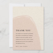 MODERN ABSTRACTE ZFT SUBTLE ZWART-WEDING BEDANKKAART (Voorkant)