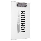 Modern Abstraction Black and White London City Klembord (Rechts)