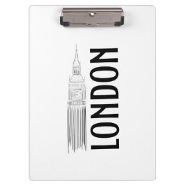 Modern Abstraction Black and White London City Klembord