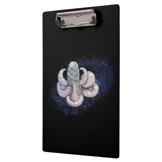 Modern Abstraction Black en Blue Klembord (Links)