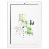 Modern Abstraction Black en Blue Klembord (Achterkant)