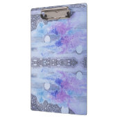 Modern Abstraction Black en Blue Klembord (Links)