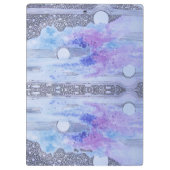 Modern Abstraction Black en Blue Klembord (Achterkant)