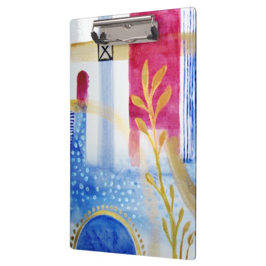 Modern Abstraction Black en Red Klembord (Links)