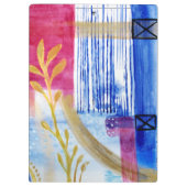 Modern Abstraction Black en Red Klembord (Achterkant)