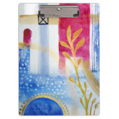 Modern Abstraction Black en Red Klembord (Voorkant)