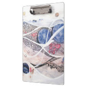 Modern Abstraction Black en Roze Klembord (Links)