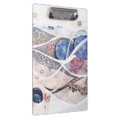 Modern Abstraction Black en Roze Klembord (Rechts)