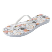 Modern Abstraction Cute Pattern Roze Stoodle Teenslippers (Schuin)