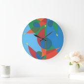 Modern Abstraction Treble Clef Wall Clock Grote Klok (Huis)