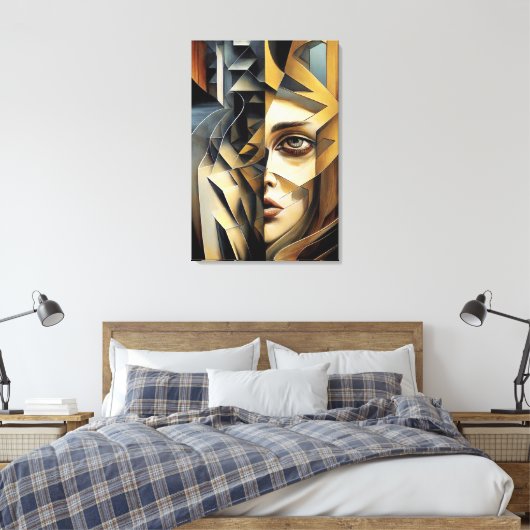 Modern Abstractions Canvas Afdruk (Insitu (Slaapkamer))