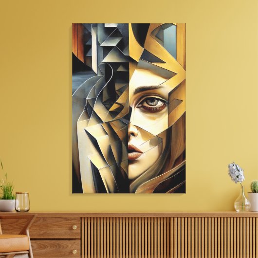 Modern Abstractions Canvas Afdruk (Insitu (Woonkamer))