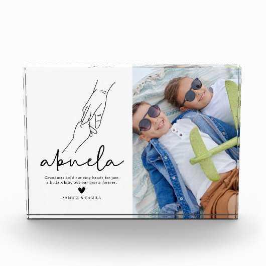 Modern Abuela Quote Keepomwille Fotoblokken (Voorkant)