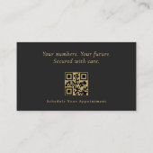 Modern Accountant CPA Professional QR Code Visitekaartje (Achterkant)