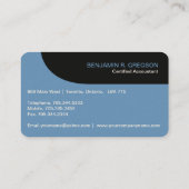 Modern accountant Visitekaartje (Achterkant)