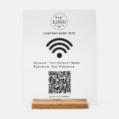 Modern Acryl Teken voor Easy Scan om WiFi te verbi Bord (Voorkant)