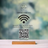 Modern Acryl Teken voor Easy Scan om WiFi te verbi Bord (Neutraal)