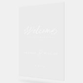 Modern Acrylic Wedding Welcome Sign Acryl Bord (Hoek)