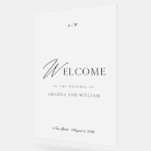 Modern Acrylic Wedding Welcome Sign Acryl Bord (Hoek)