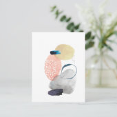 Modern acrylontwerp briefkaart (Staand voorkant)