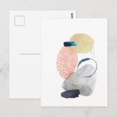 Modern acrylontwerp briefkaart (Voorkant / Achterkant)