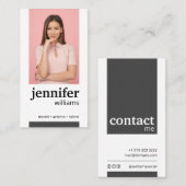 Modern Actress Model Visitekaartje (Voorkant / Achterkant)