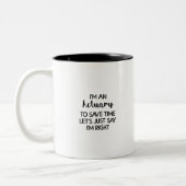 Modern actuarium tweekleurige koffiemok (Links)