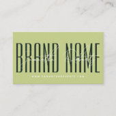 Modern add brand name elegant pink red visitekaartje (Voorkant)