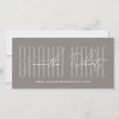 Modern add brand name script typography gift card (Voorkant)