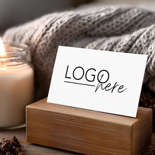 Modern Add Your Logo QR Code Professional Visitekaartje