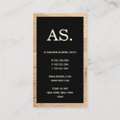 Modern Adjunct-professor Visitekaartje (Achterkant)