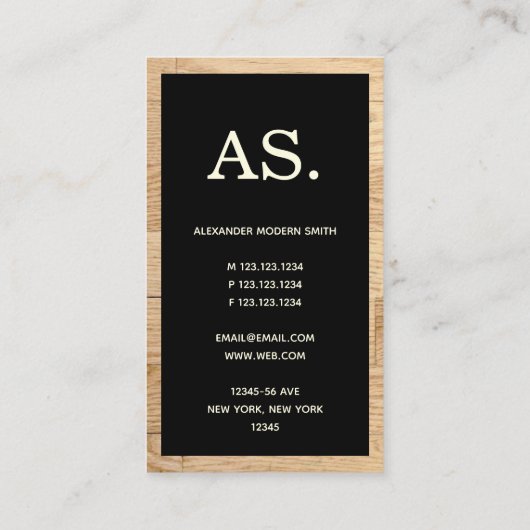 Modern Adjunct-professor Visitekaartje (Achterkant)