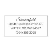 Modern adres Bedrijfsinformatie Kantoor Zelfinktende Stempel (Design)