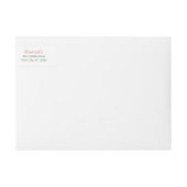 Modern adres voor kerstterugkeer (Voorkant)