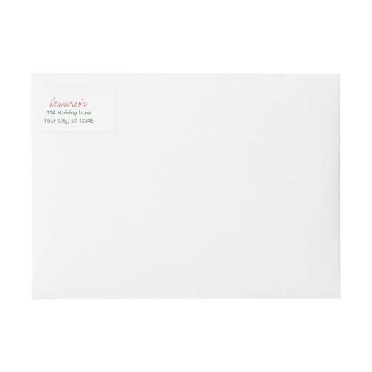 Modern adres voor kerstterugkeer (Voorkant)