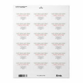 Modern adres voor kerstterugkeer etiket (Full Sheet)