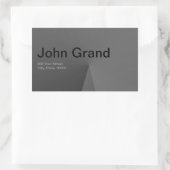 Modern adreslabel rechthoek Sticker (Tas)