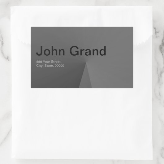 Modern adreslabel rechthoek Sticker (Tas)