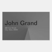 Modern adreslabel rechthoek Sticker (Voorkant)