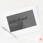 Modern adreslabel rechthoek Sticker (Envelop)