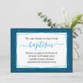 Modern Adult Baptism Invitation Kaart (Staand voorkant)