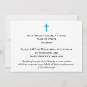 Modern Adult Baptism Invitation Kaart (Achterkant)