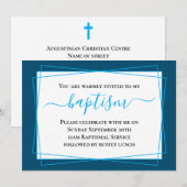 Modern Adult Baptism Invitation Kaart (Voorkant / Achterkant)