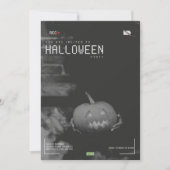 Modern Adult Halloween Party Uitnodiging (Voorkant)