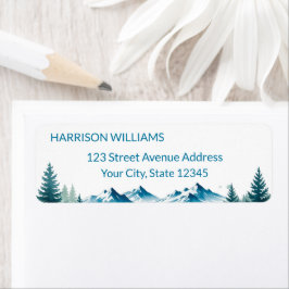 Modern Adventure Graduation Party Etiket