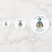 Modern Adventure Travel Wereldbol Baby shower Foto Confetti (Voorkanten)