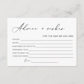 Modern advies en wensen Vrijgezellenfeest Game Kaa Informatiekaartje (Voorkant)