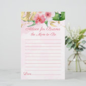 Modern advies over tropische Baby showers (Staand voorkant)